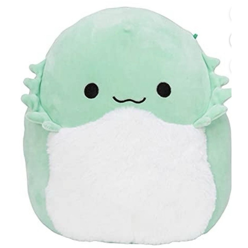 NWT! 11" Abe The Bearded Dragon Squishmallow Green Fuzzy Belly